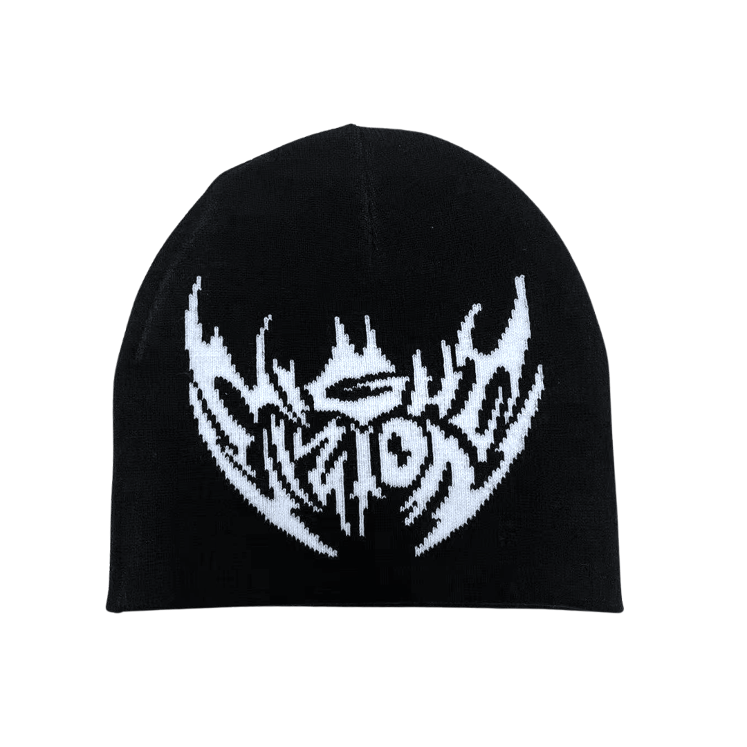 BLACK BAT BEANIE