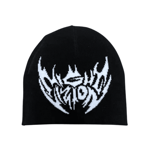 BLACK BAT BEANIE