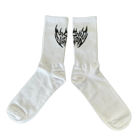 WHITE BAT SOCKS