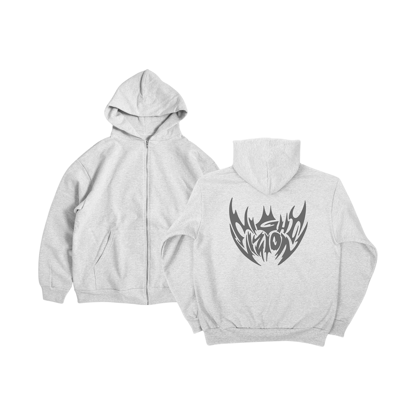 GRAY BAT ZIP-UP