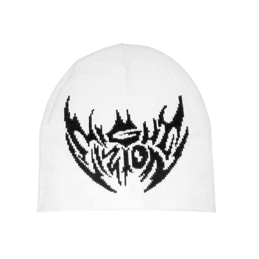 WHITE BAT BEANIE